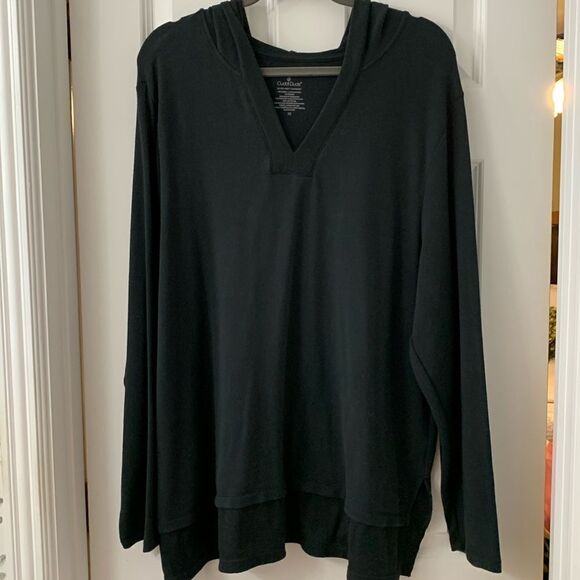 CuddlDuds size 2X ultras soft comfort who did V-neck black pull over - Picture 1 of 6